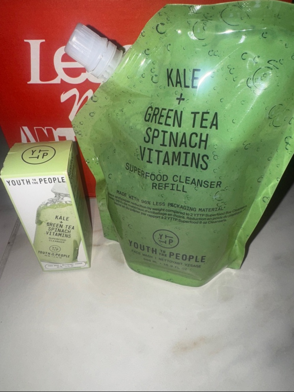 Youth To The People Kale + Green Tea Superfood 2fl oz Cleanser & 500ml Refill